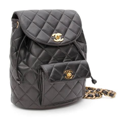 chanel rucksack schwarz|Chanel rucksack.